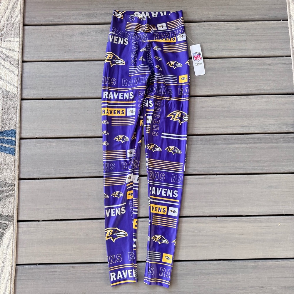 Baltimore Ravens‎ Women’s NFL Purple Column Leggings NWT Size Small